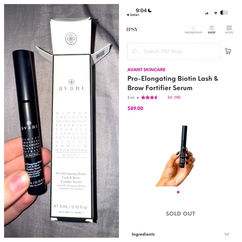 Avant- Pro-Elongating Biotin Lash & Brow Fortifier Serum